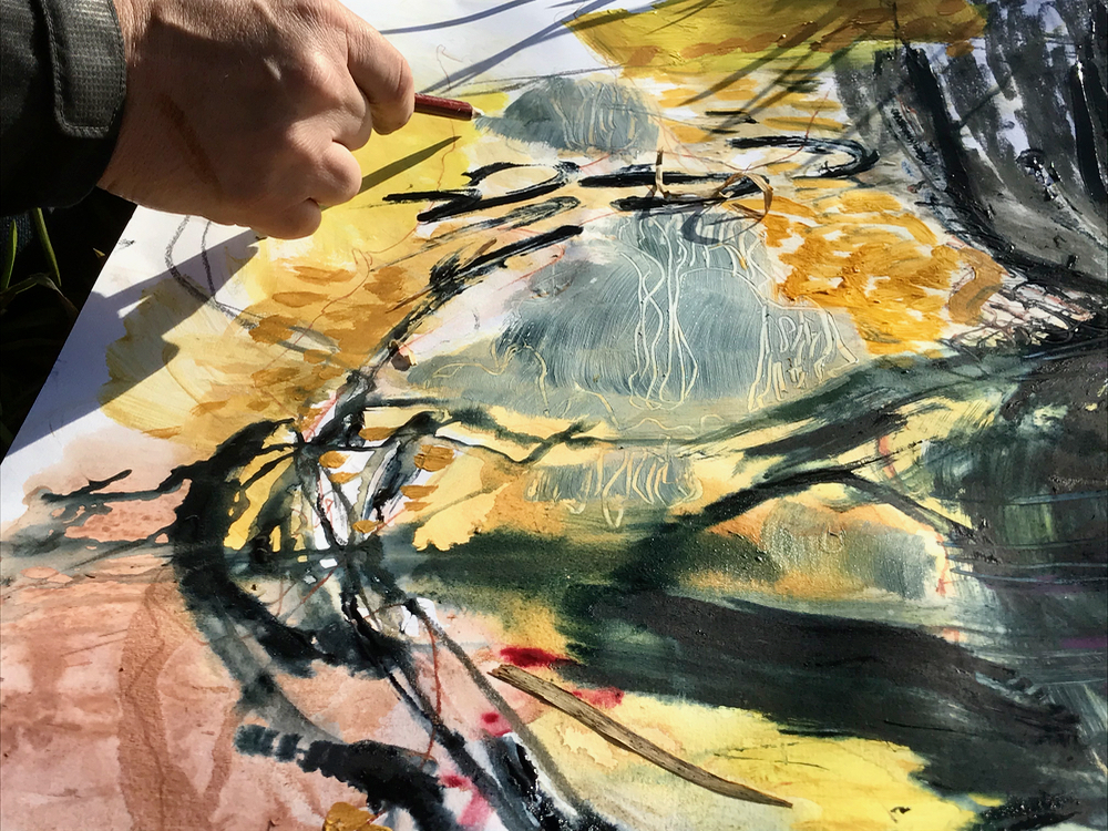 Drawing into the Paint